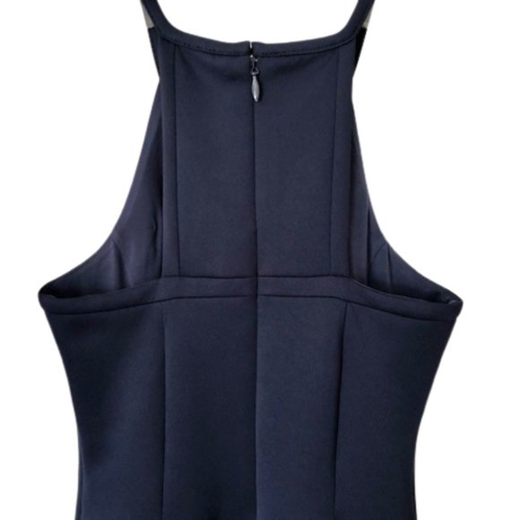 Lilly Pulitzer Aurelie Midi Halter Dress Laser Cut Details - True Navy XXS - Picture 6 of 10